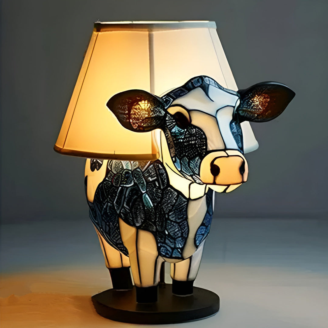 Daisy | Magical Cow Lamp in Coloured Glass