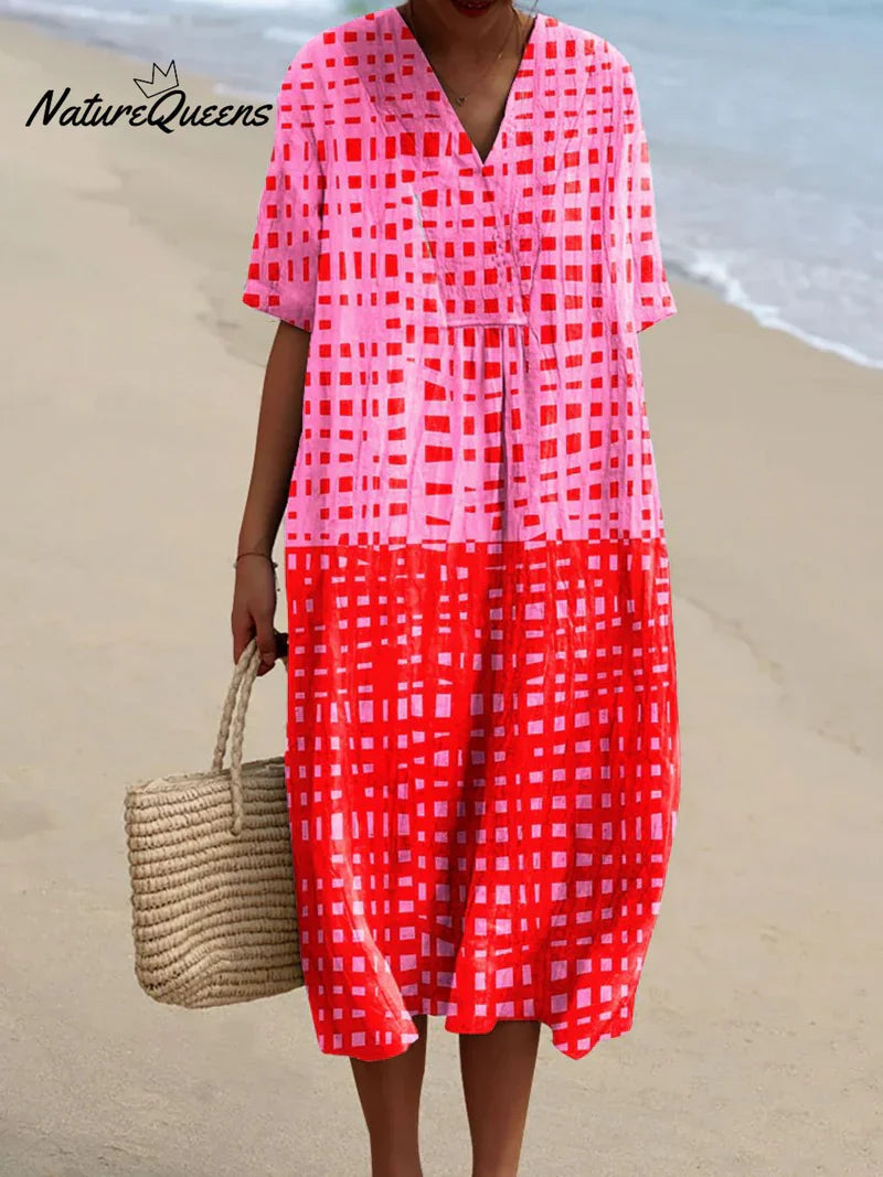 Ruby | Bold Check Dress