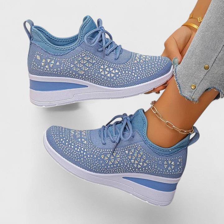 Viviane | Lightweight Orthopaedic Trainers with Sparkling Finish