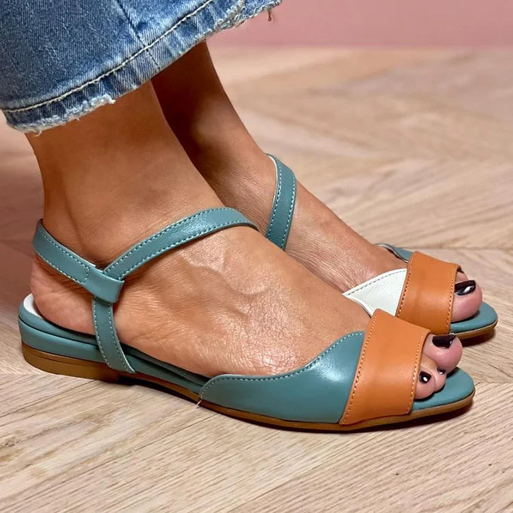 Dorette | Tricolour Open-Toe Sandals