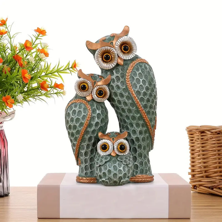 EchoOwlet - Modern Owl Family Figurine (22,5 cm)