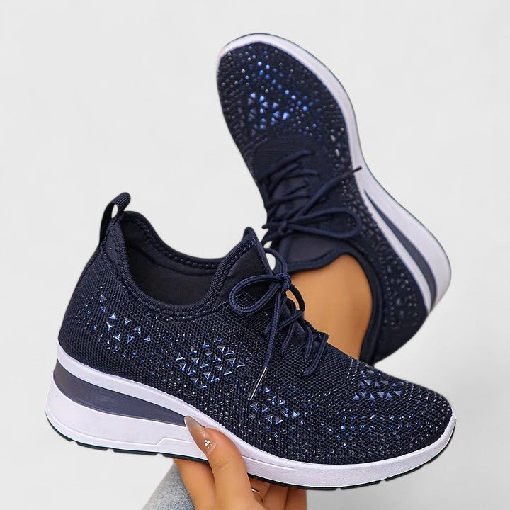 Viviane | Lightweight Orthopaedic Trainers with Sparkling Finish