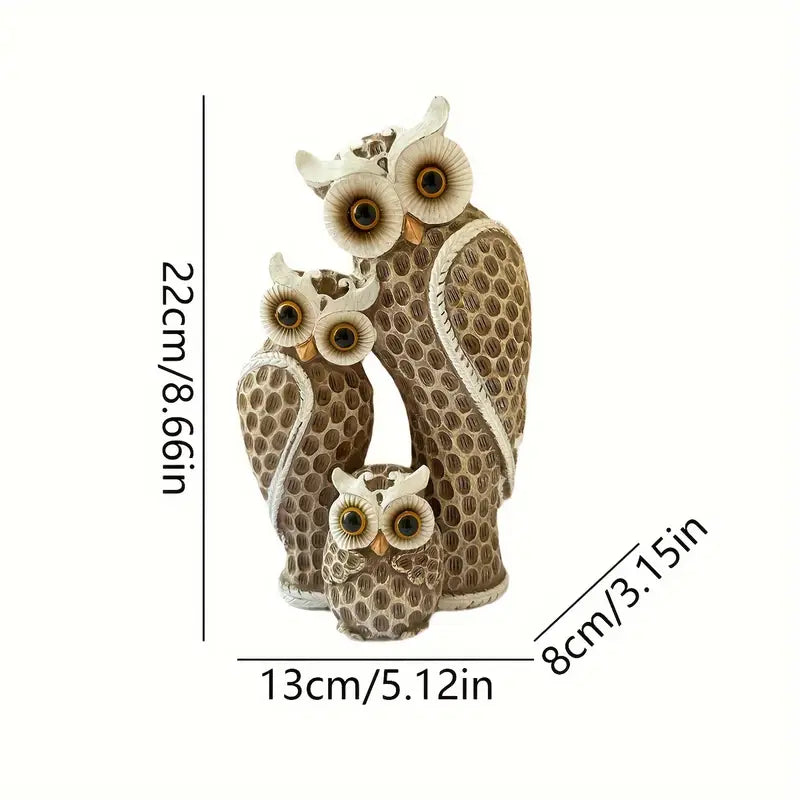 EchoOwlet - Modern Owl Family Figurine (22,5 cm)