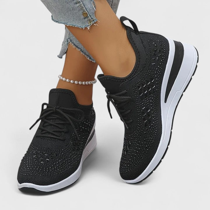 Viviane | Lightweight Orthopaedic Trainers with Sparkling Finish