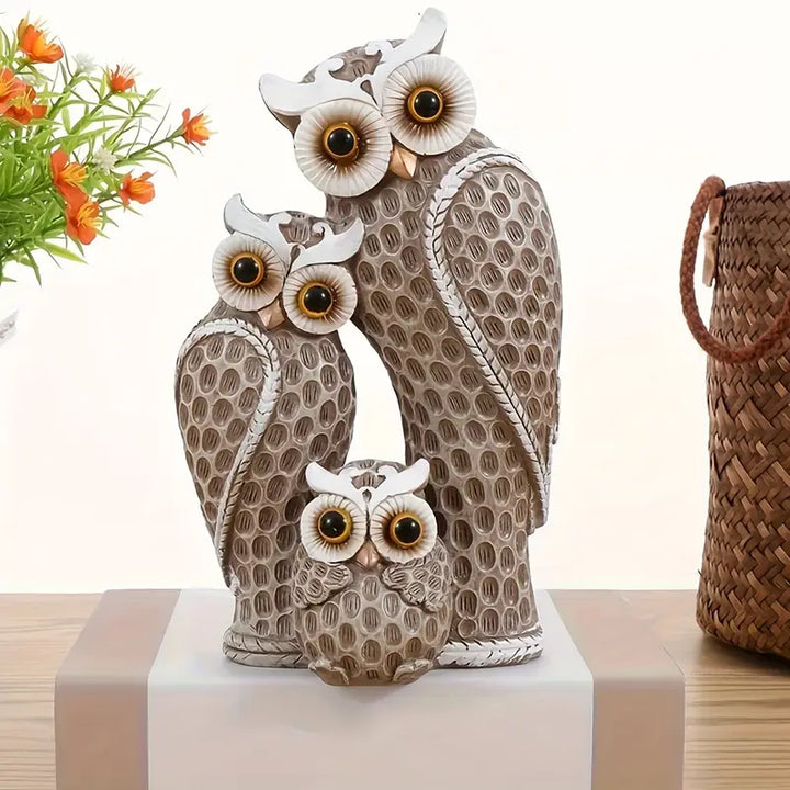 EchoOwlet - Modern Owl Family Figurine (22,5 cm)