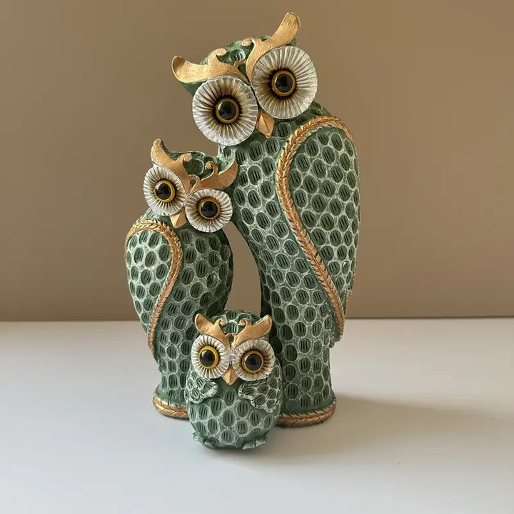 EchoOwlet - Modern Owl Family Figurine (22,5 cm)