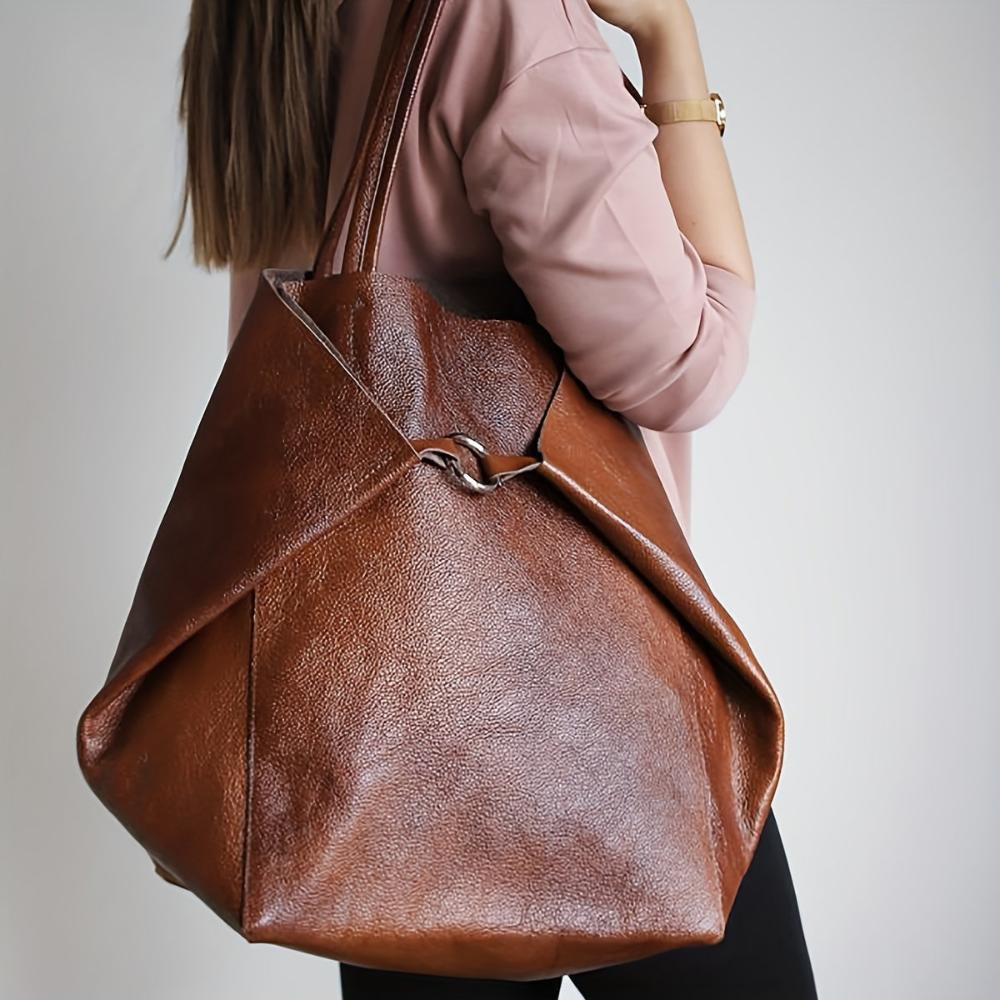 Renee | Large Capacity Retro Soft Tote Bag