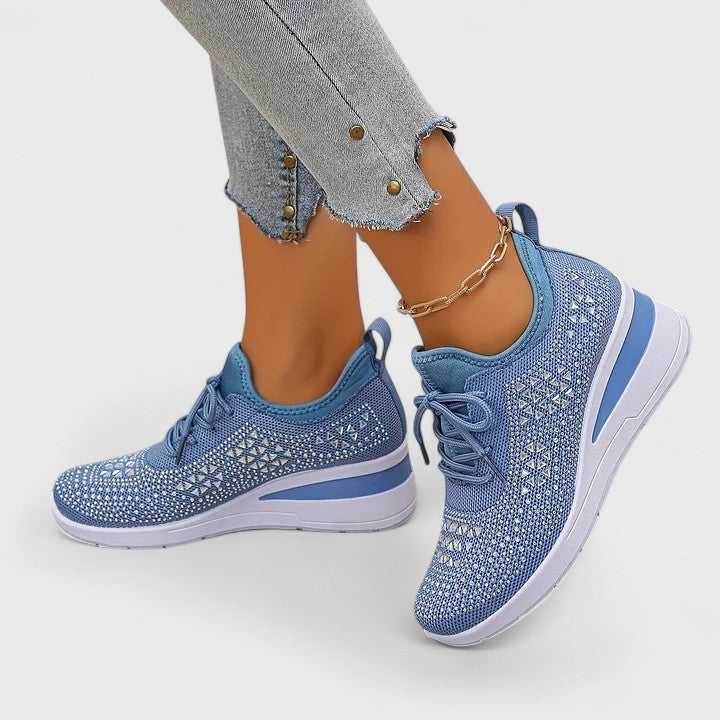 Viviane | Lightweight Orthopaedic Trainers with Sparkling Finish