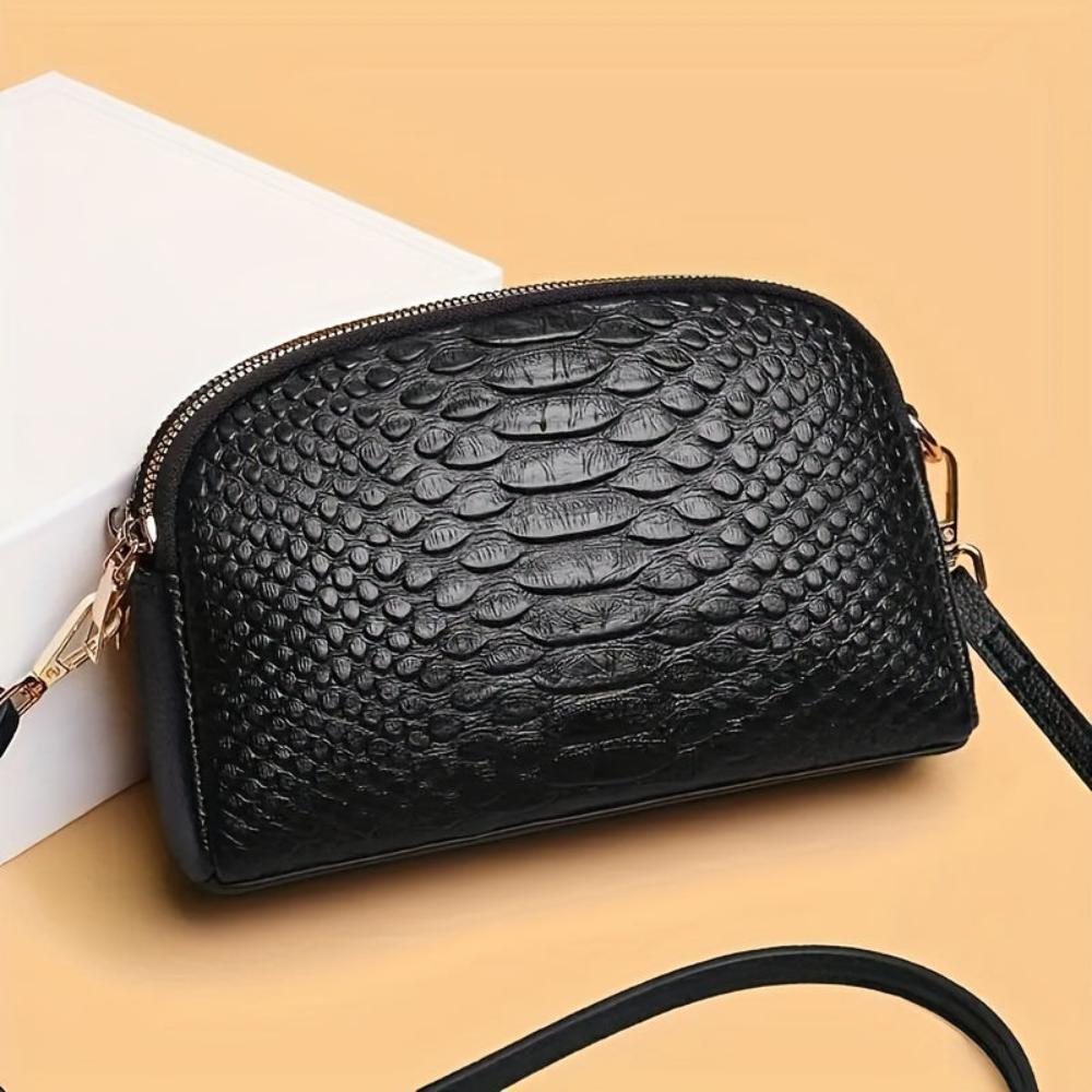 Isabella | Mini crossbody bag in faux crocodile