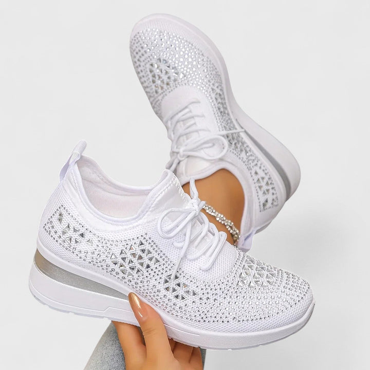 Viviane | Lightweight Orthopaedic Trainers with Sparkling Finish
