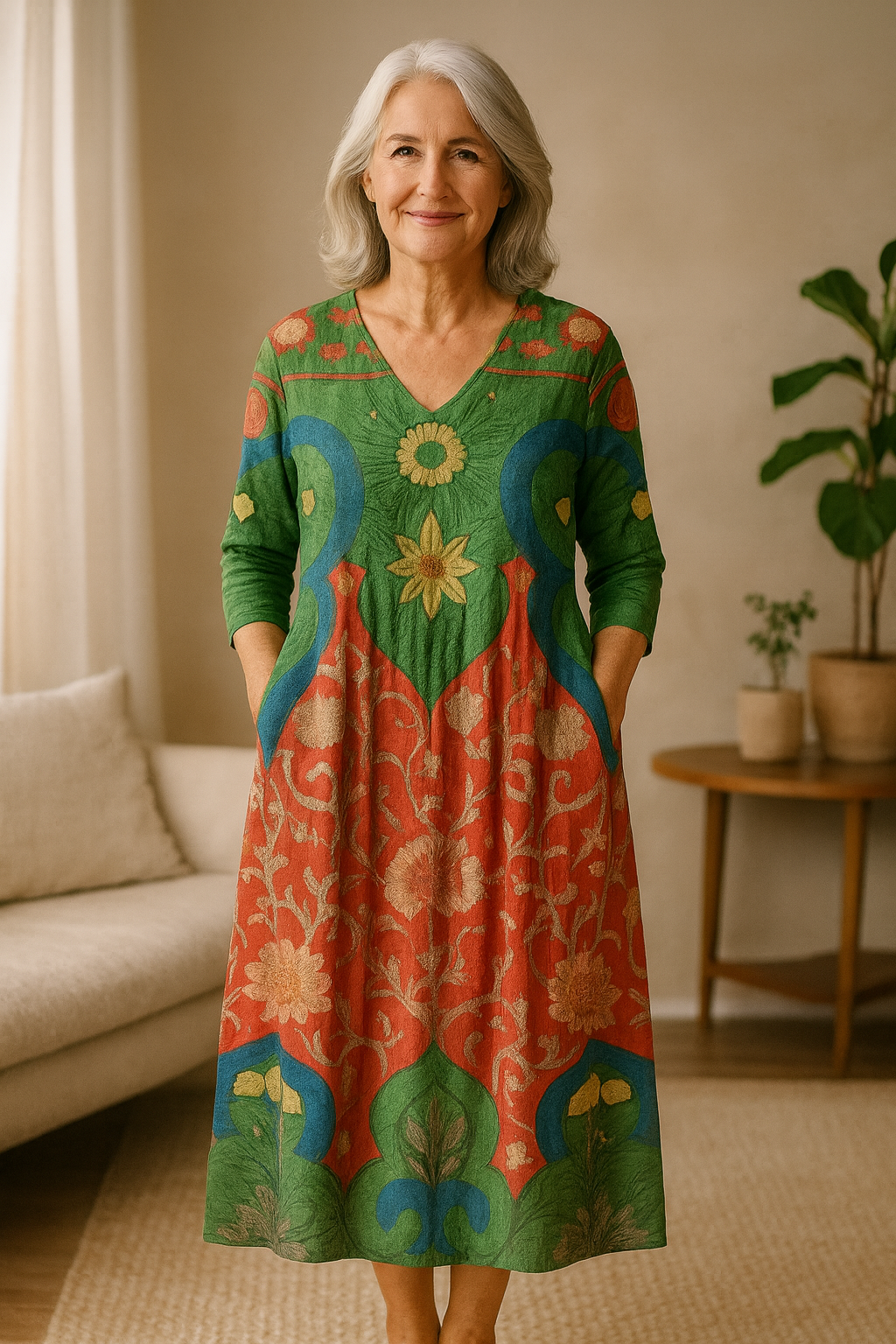 Aroa | Vintage Floral Maxi Dress