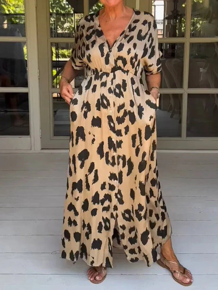 Aurora™ | Long Leopard Dress