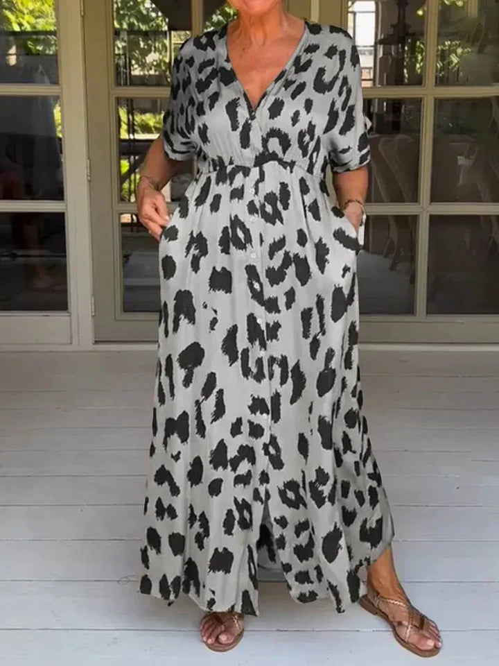 Aurora™ | Long Leopard Dress