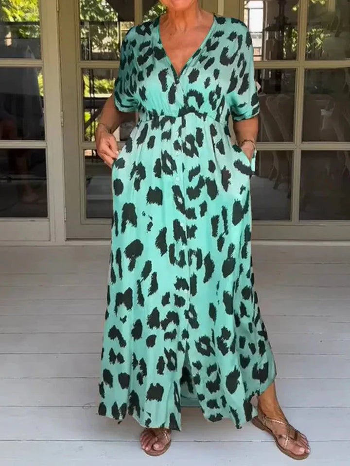 Aurora™ | Long Leopard Dress
