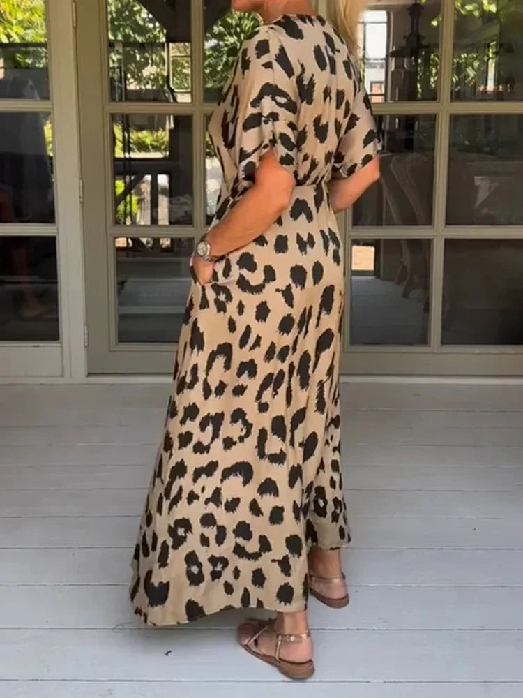 Aurora™ | Long Leopard Dress