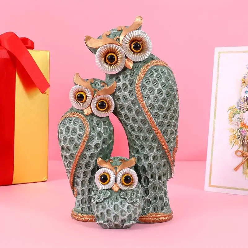 EchoOwlet - Modern Owl Family Figurine (22,5 cm)