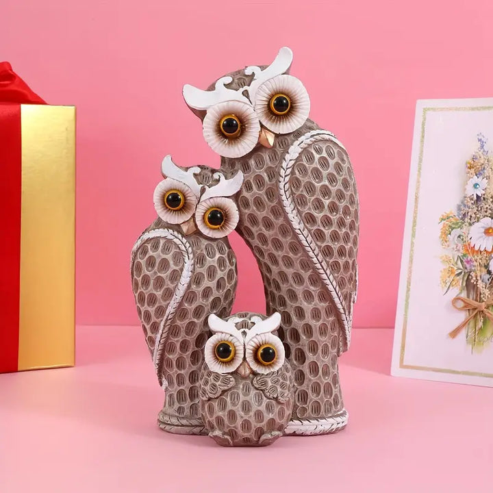 EchoOwlet - Modern Owl Family Figurine (22,5 cm)