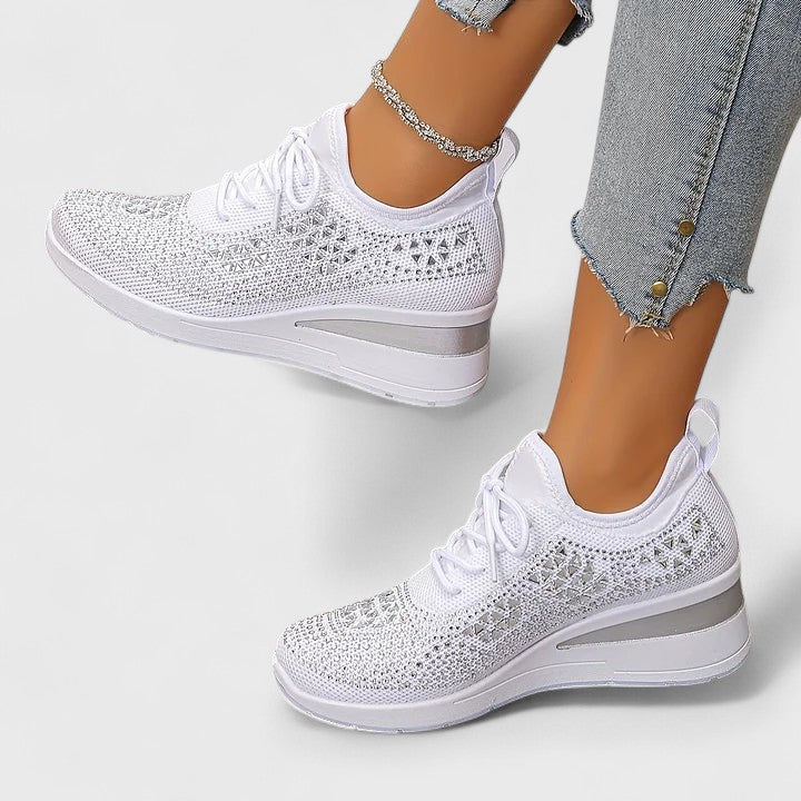 Viviane | Lightweight Orthopaedic Trainers with Sparkling Finish