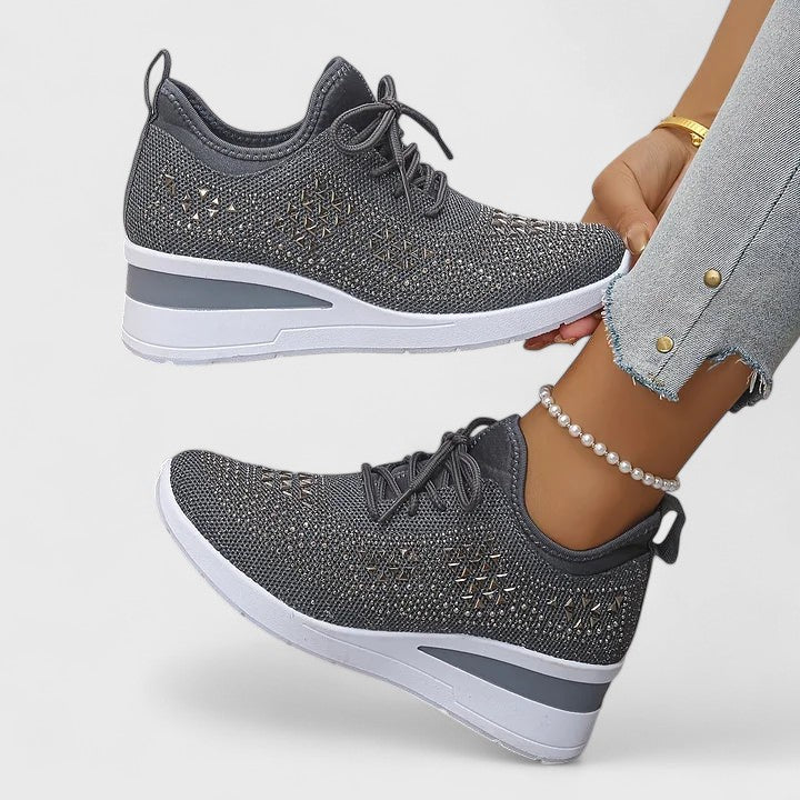 Viviane | Lightweight Orthopaedic Trainers with Sparkling Finish