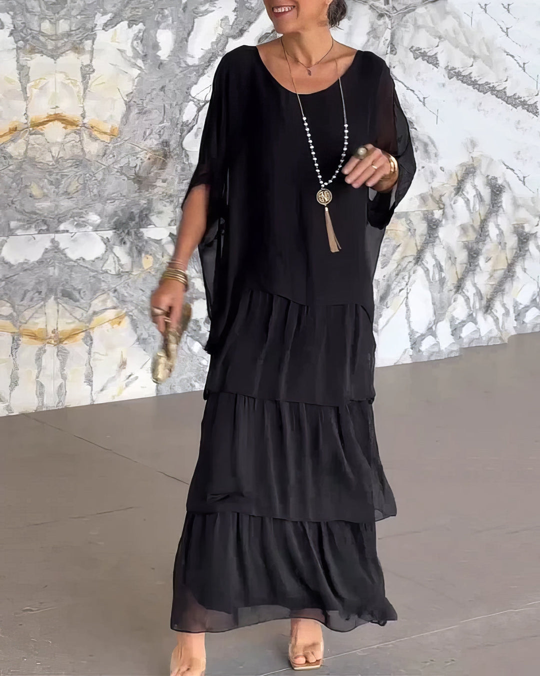 Wide Cut Artistic Dress