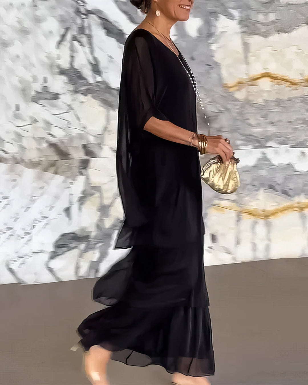 Wide Cut Artistic Dress
