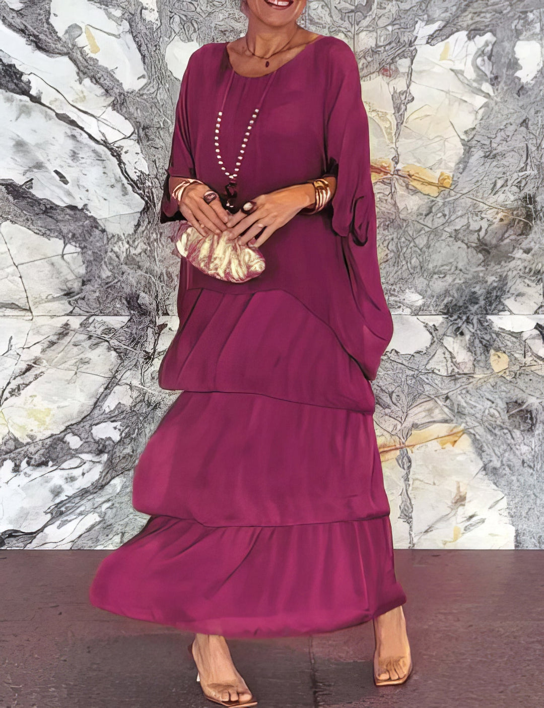 Wide Cut Artistic Dress