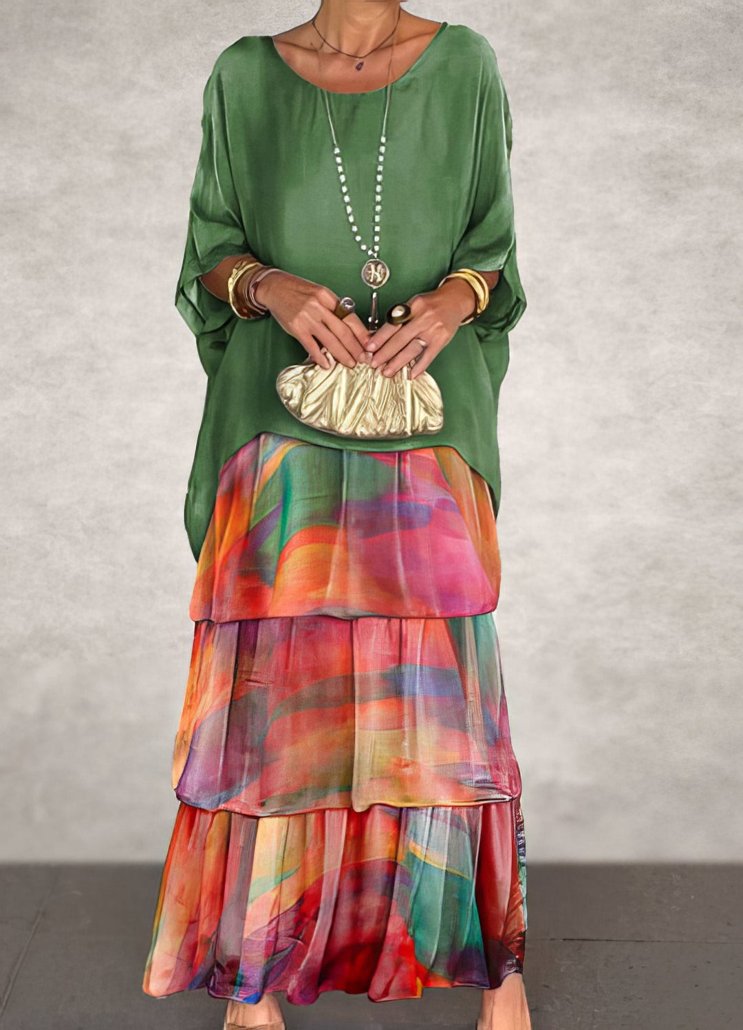 Wide Cut Artistic Dress