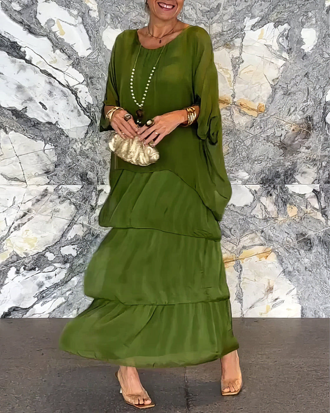 Wide Cut Artistic Dress