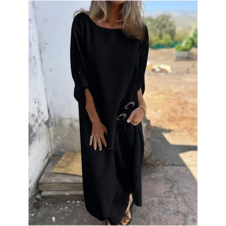 2-Piece Set: Asymmetrical Dress and Loose Trousers for Women