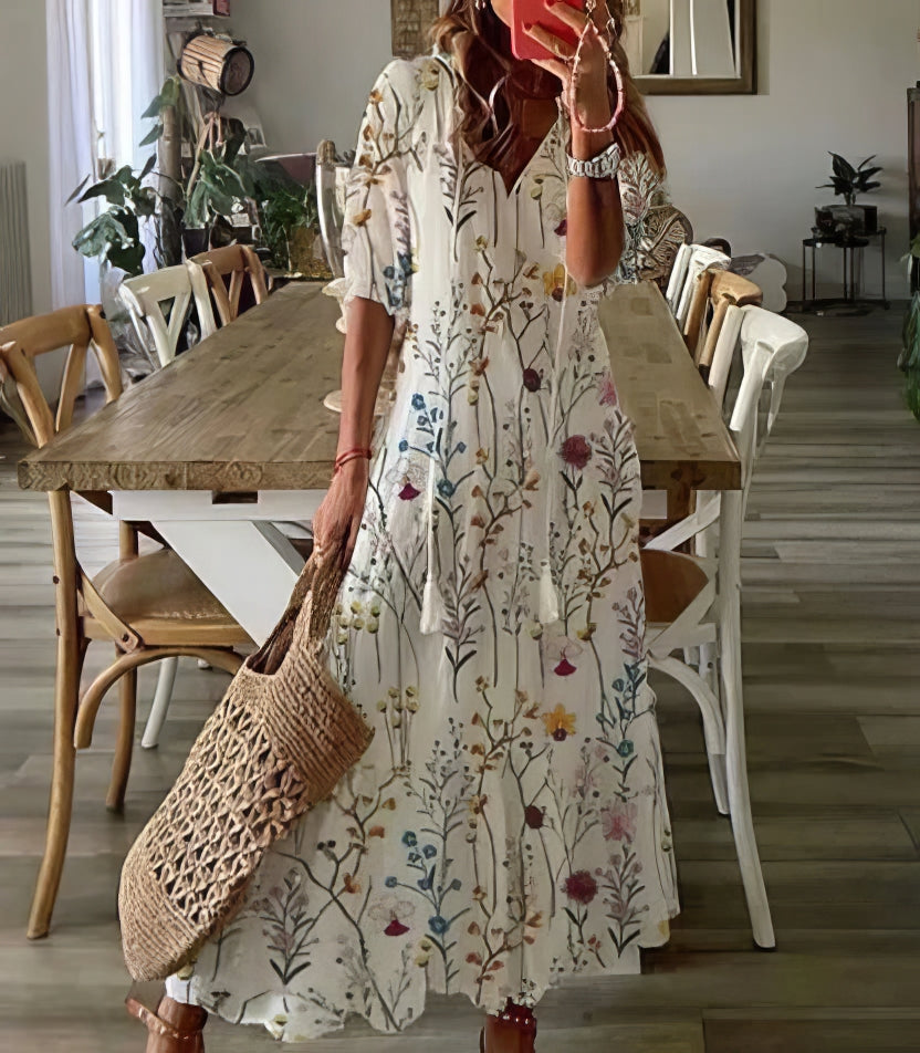 Diana™ - Boho Dress with Abdomen Coverage